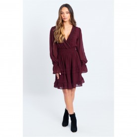 рокля,плажен,магазин,дамски,поли,и,рокли,be,you,women's,lace,trim,mini,dress,burgundy