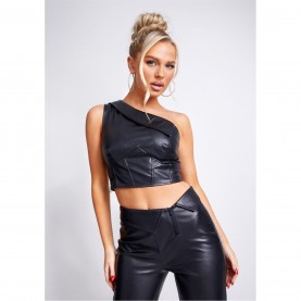 дамски,топове,missy,empire,over,corset,detail,faux,leather,top,black