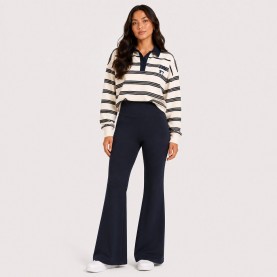 Панталони I Saw It First Flared Jersey Trousers - Navy панталони,дамски,дънки,i,saw,it,first,flared,jersey,trousers,navy