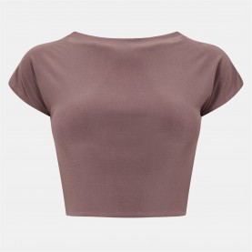 къса,блуза,дамски,топове,missy,empire,super,soft,low,back,crop,top,mocha