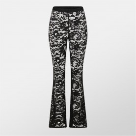 дамски,панталони,missy,empire,lace,flared,trousers,womens,black