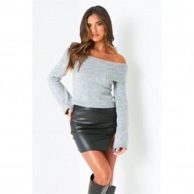 пуловер,дамски,плетени,дрехи,missy,empire,over,flared,sleeve,jumper,grey