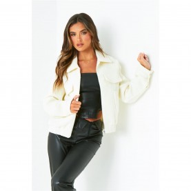 яке,промоция,на,зимни,облекла,дамски,жилетки,missy,empire,textured,bomber,jacket,cream