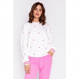 PJ Salvage Heart Shirt - Off-White дамски,пижами,pj,salvage,heart,shirt,off,white