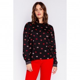 дамски,пижами,дамски,облекла,размер,pj,salvage,salvage,lippy,shirt,schwarz