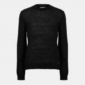 пуловер,мъжки,пуловери,dsquared2,men,s,knitted,crew,neck,jumper,black