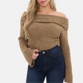 пуловер,дамски,плетени,дрехи,i,saw,it,first,boucle,bandeau,jumper,camel