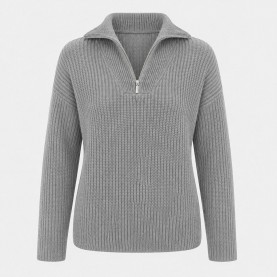 дамска,жилетка,дамски,плетени,дрехи,i,saw,it,first,women,s,quarter,zip,long,sleeve,cardigan,grey