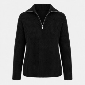дамска,жилетка,дамски,плетени,дрехи,i,saw,it,first,women,s,quarter,zip,long,sleeve,cardigan,black