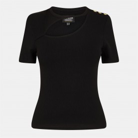 Barbour International Women's Jenny Cut Out Top - Black дамски,топове,barbour,international,women's,jenny,cut,out,top,black