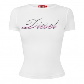 Diesel Womens Baby Tee - WHITE дамски,топове,diesel,women,s,baby,tee,white