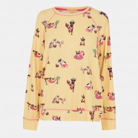 дамски,пижами,дамски,облекла,размер,pj,salvage,salvage,novelty,shirt,gelb