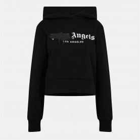 суичър,дамски,горнища,с,качулка,дамски,ежедневни,облекла,palm,angels,women's,over,the,head,cropped,hoodie,blk,blk