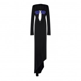 рокля,дамски,поли,и,рокли,off,white,asymmetrical,dress,black,blue