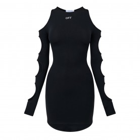 рокля,дамски,поли,и,рокли,off,white,cut,out,mini,dress,black,white