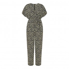 дамски,летни,гащеризони,yumi,yumi,black,animal,print,kimono,jumpsuit,black