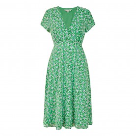 рокля,дамски,поли,и,рокли,yumi,yumi,green,ditsy,skater,wrap,dress,green