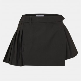 пола,поли,и,къси,панталони,off,white,women's,pleated,skirt,pleated,design,black