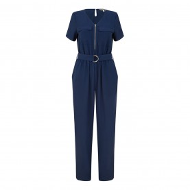 дамски,летни,гащеризони,yumi,yumi,navy,utility,jumpsuit,with,zip,detail,navy