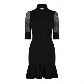 рокля,дамски,поли,и,рокли,off,white,knit,dress,black