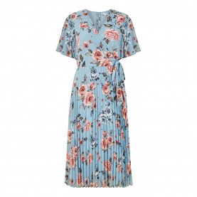 рокля,дамски,поли,и,рокли,yumi,yumi,blue,floral,pleated,wrap,midi,dress,blue
