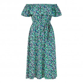 Дамска рокля Yumi Womens Green Ditsy Floral Bardot Midi Wrap Dress - Green дамска,рокля,дамски,поли,и,рокли,yumi,women,s,green,ditsy,floral,bardot,midi,wrap,dress,green