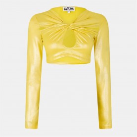 дамски,топове,amylynn,cut,out,top,ld99,yellow