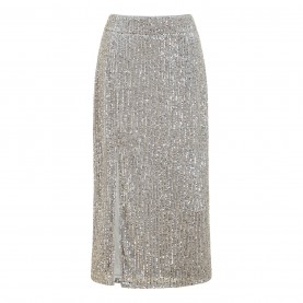 пола,поли,и,къси,панталони,yumi,yumi,silver,sequin,fitted,skirt,silver