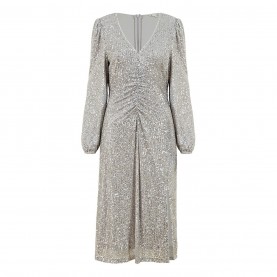 рокля,дамски,поли,и,рокли,yumi,yumi,silver,sequin,ruched,front,midi,dress,silver
