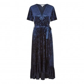 рокля,дамски,поли,и,рокли,yumi,yumi,navy,velvet,wrap,over,midi,dress,navy