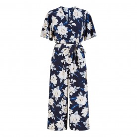 дамски,летни,гащеризони,mela,london,mela,london,navy,floral,jumpsuit,with,angel,sleeves,navy