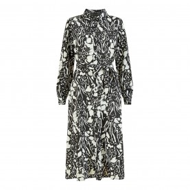 рокля,дамски,поли,и,рокли,mela,london,mela,london,black,animal,print,midi,shirt,dress,black