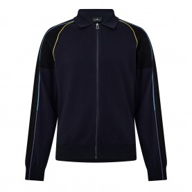 PS Paul Smith Mens Merino V-Neck Long-Sleeve Cardigan - Navy 49 ps,paul,smith,men,s,merino,v,neck,long,sleeve,cardigan,navy,49