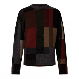PS Paul Smith PS Patch Crew Knit Sn64 - Black 78 ps,paul,smith,ps,patch,crew,knit,sn64,black,78