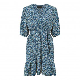 рокля,дамски,поли,и,рокли,mela,london,mela,london,blue,ditsy,floral,wrap,skater,dress,blue