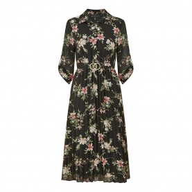 рокля,дамски,поли,и,рокли,mela,london,mela,london,black,floral,print,midi,dress,black