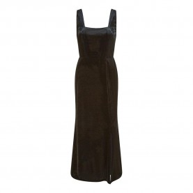 Дамска рокля Mela London Womens Fitted Midi Wrap Dress - Black дамска,рокля,дамски,поли,и,рокли,mela,london,women,s,fitted,midi,wrap,dress,black