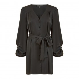 рокля,дамски,поли,и,рокли,mela,london,mela,london,green,balloon,sleeve,shirt,dress,black