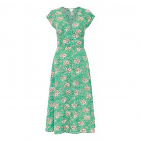 рокля,дамски,поли,и,рокли,yumi,yumi,blue,floral,waist,tie,dress,green