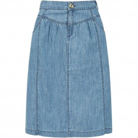 Дамска пола Yumi Womens Blue Chambray Denim Skirt - Light Blue дамска,пола,поли,и,къси,панталони,yumi,women,s,blue,chambray,denim,skirt,light,blue