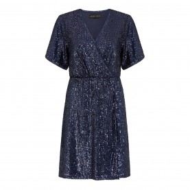 рокля,дамски,поли,и,рокли,mela,london,mela,london,navy,sequin,kimono,sleeve,wrap,dress,navy