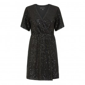 рокля,дамски,поли,и,рокли,mela,london,mela,london,black,sequin,kimono,sleeve,wrap,dress,black