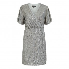рокля,дамски,поли,и,рокли,mela,london,mela,london,silver,sequin,kimono,sleeve,wrap,dress,silver