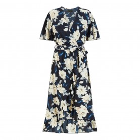 рокля,дамски,поли,и,рокли,mela,london,mela,london,navy,floral,print,midi,wrap,dress,navy