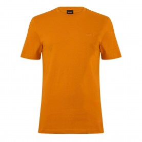 Тениска Boss Mens BOSS ORANGE Tales T-Shirt with Logo Patch Premium Cotton - Orange 890 тениска,мъжки,тениски,boss,mens,boss,orange,tales,t,shirt,with,logo,patch,premium,cotton,orange,890