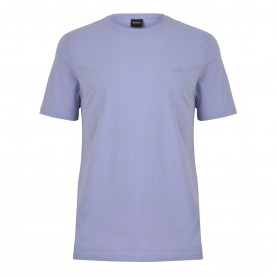 тениска,мъжки,тениски,boss,mens,boss,orange,tales,t,shirt,with,logo,patch,premium,cotton,lilac,549