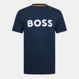 тениска,облекла,на,разпродажба,мъжки,тениски,boss,men's,thinking,1,t,shirt,signature,logo,dark,blue