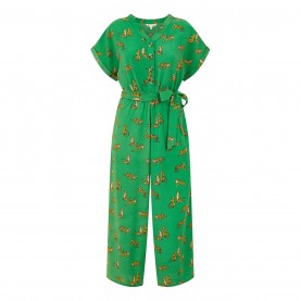 дамски,летни,гащеризони,yumi,yumi,green,cheetah,print,jumpsuit,green