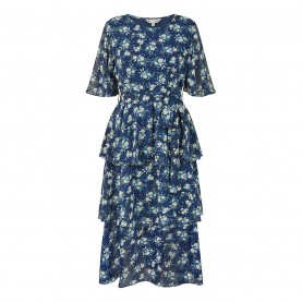 рокля,дамски,поли,и,рокли,yumi,yumi,navy,floral,frill,layer,midi,dress,navy