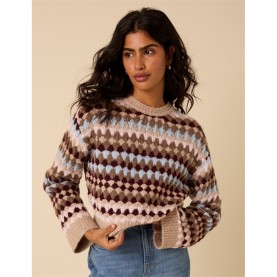 пуловер,дамски,плетени,дрехи,nobodys,child,nc,texture,stripe,jumper,multi